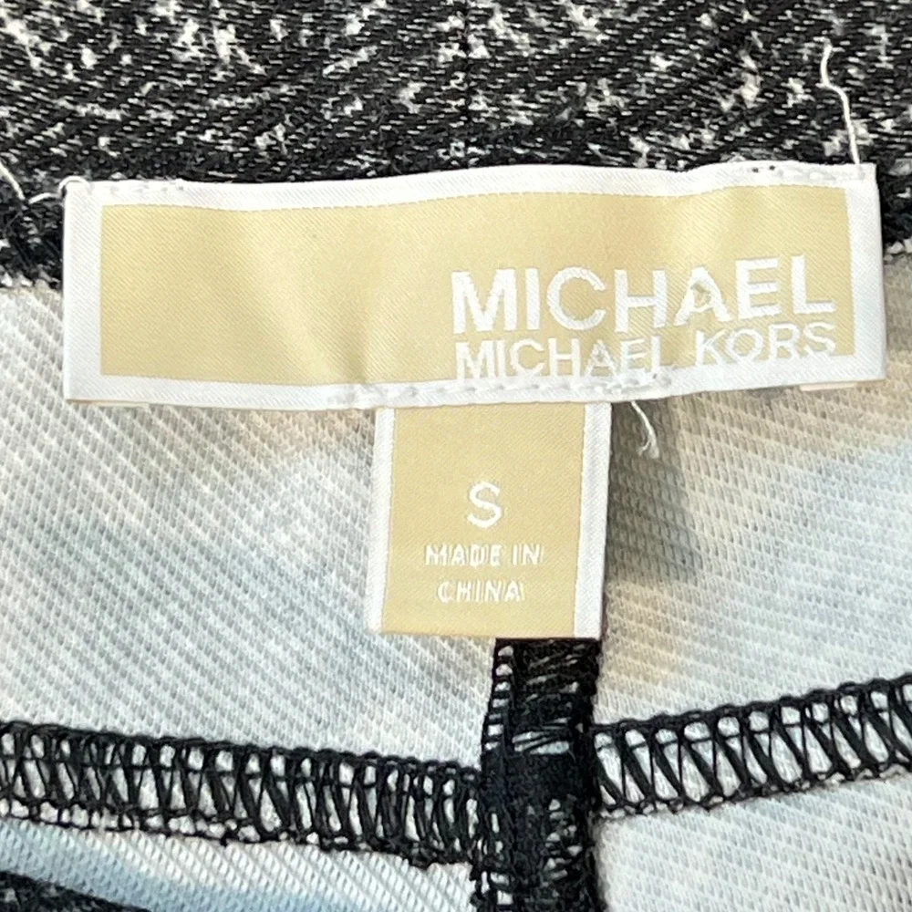 Michael Kors Women's Black White Paisley Print Legging‎ Jeggings Pants Size S